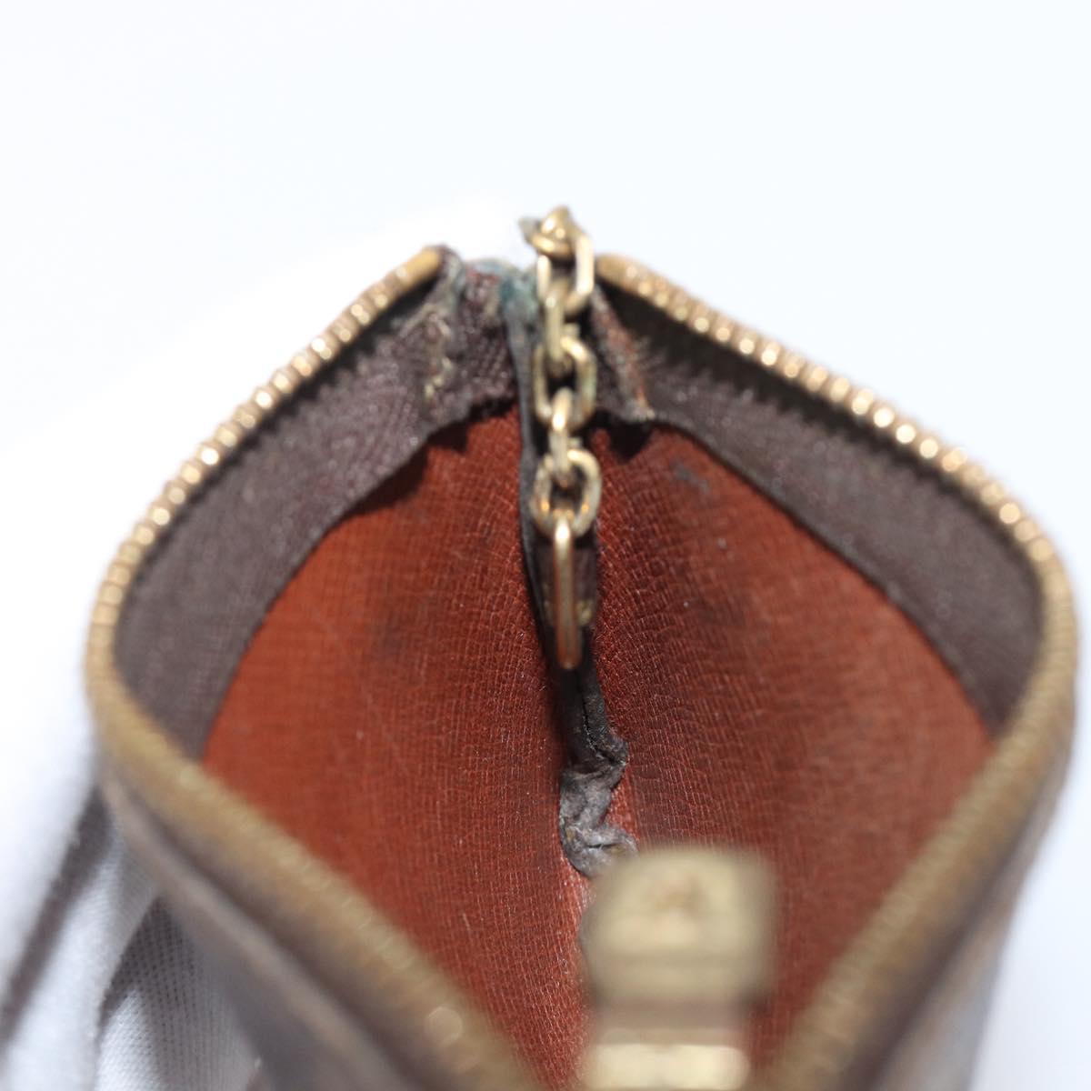 LOUIS VUITTON Monogram Pochette Cles Coin Purse M62650 LV Auth 204619