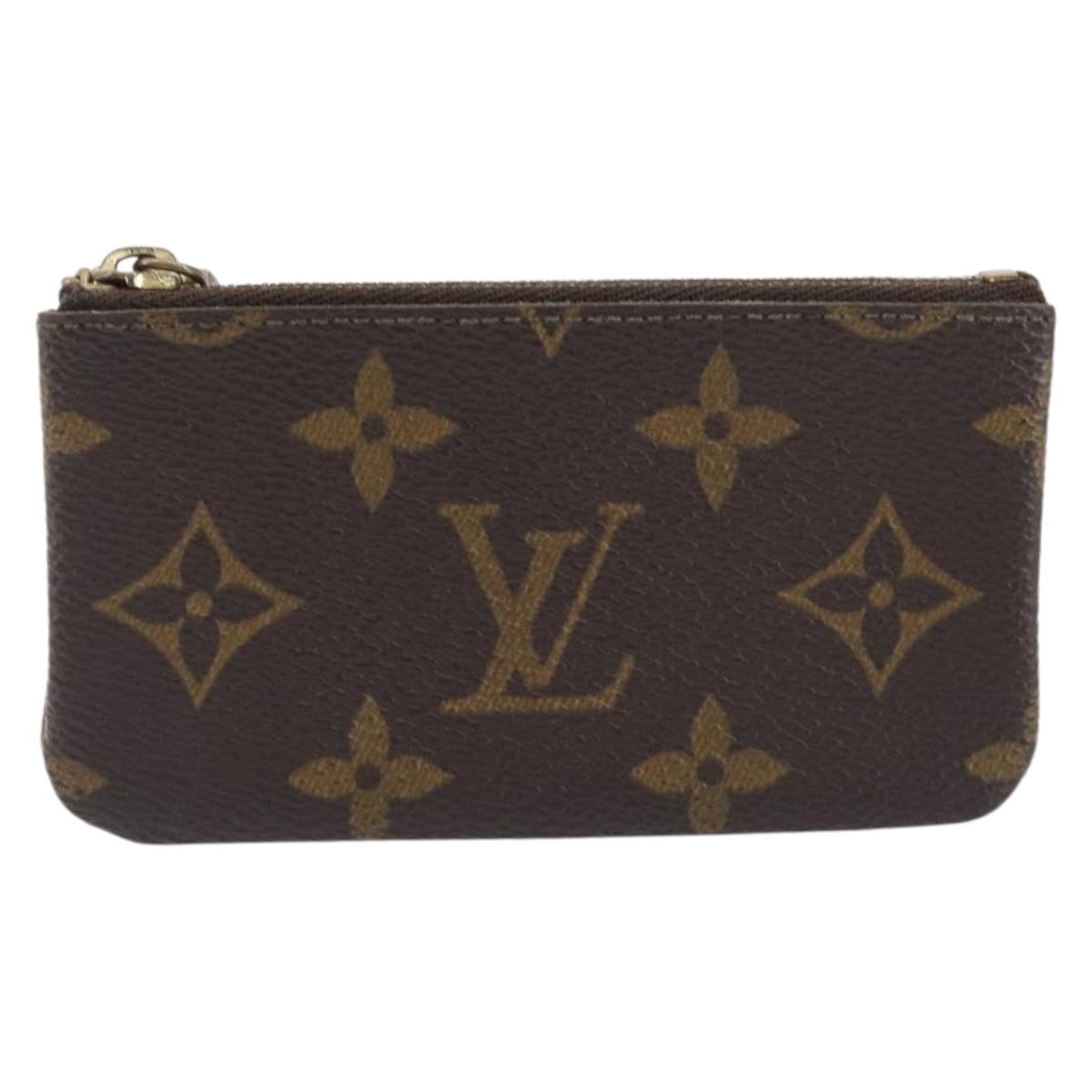 LOUIS VUITTON Monogram Pochette Cles Coin Purse M62650 LV Auth 204619