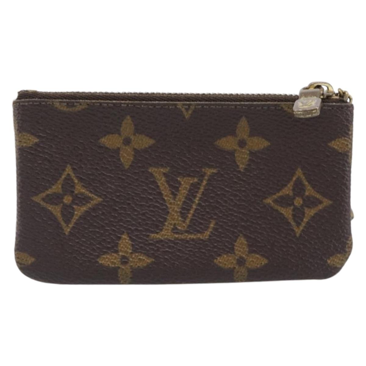 LOUIS VUITTON Monogram Pochette Cles Coin Purse M62650 LV Auth 204619