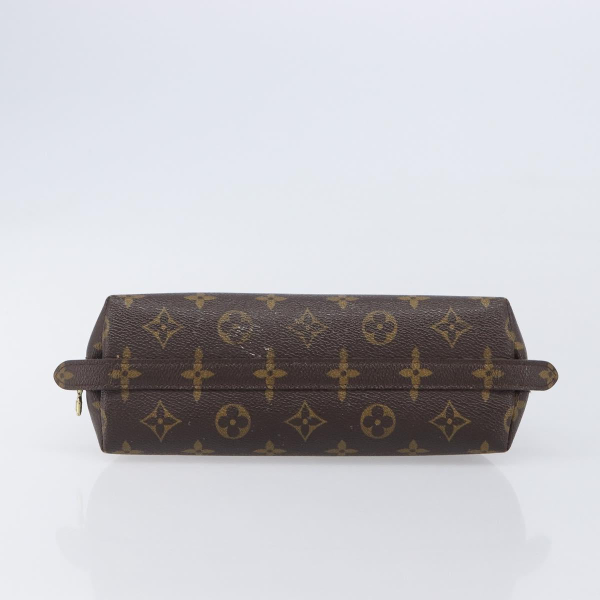 LOUIS VUITTON Monogram Trousse Demi Ronde Cosmetic Pouch M47520 LV Auth 204620