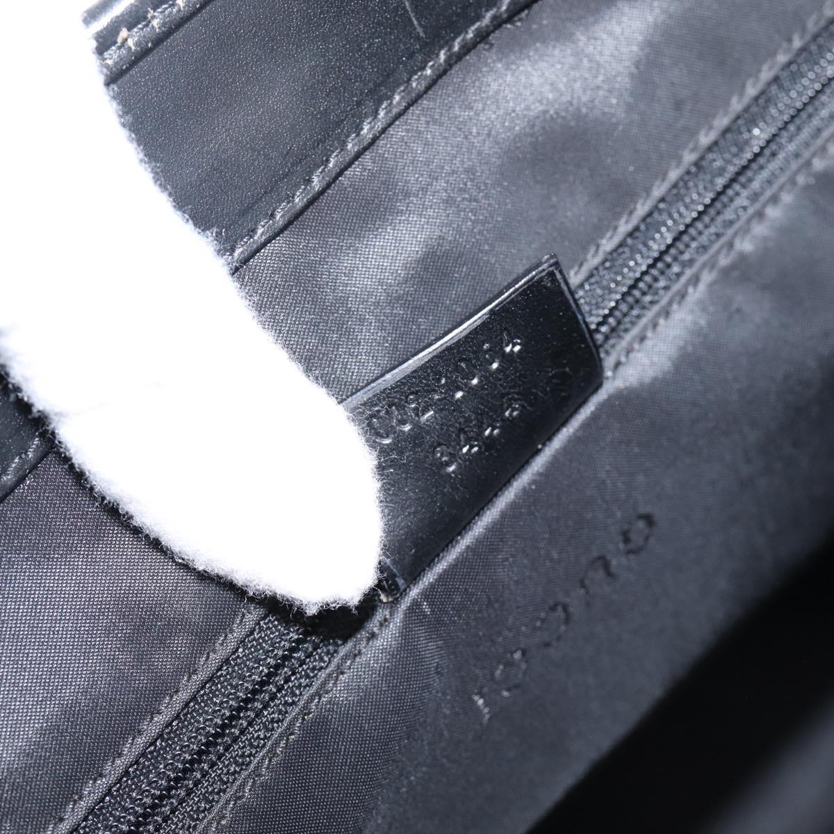 GUCCI Jackie Hand Bag Leather Black Silver 002 1064 Auth 204625V