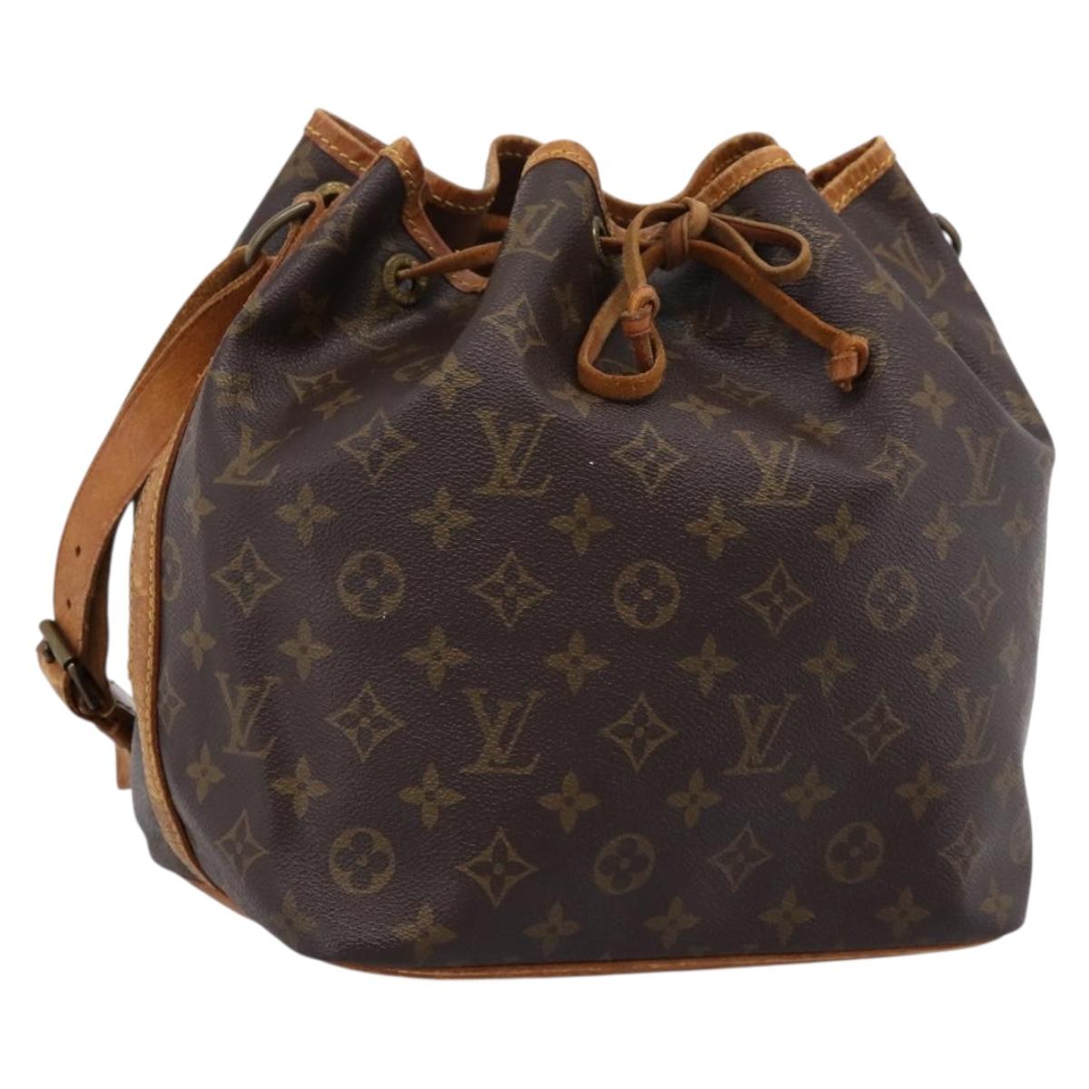 LOUIS VUITTON Monogram Petit Noe Shoulder Bag M42226 LV Auth 204653