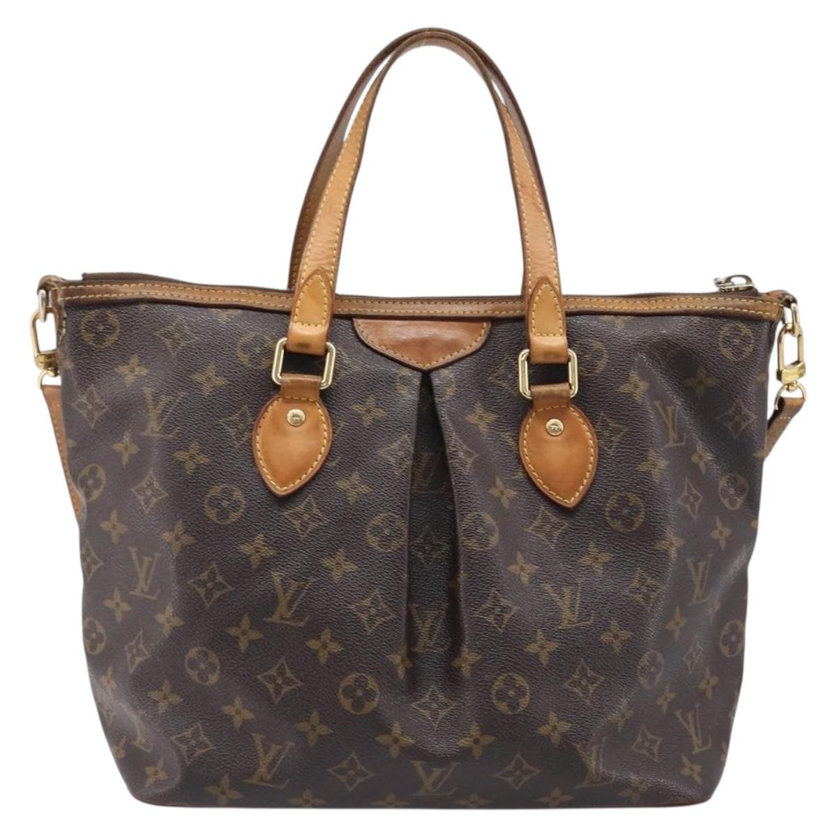 LOUIS VUITTON Monogram Palermo GM Tote Bag M40146 LV Auth 204660