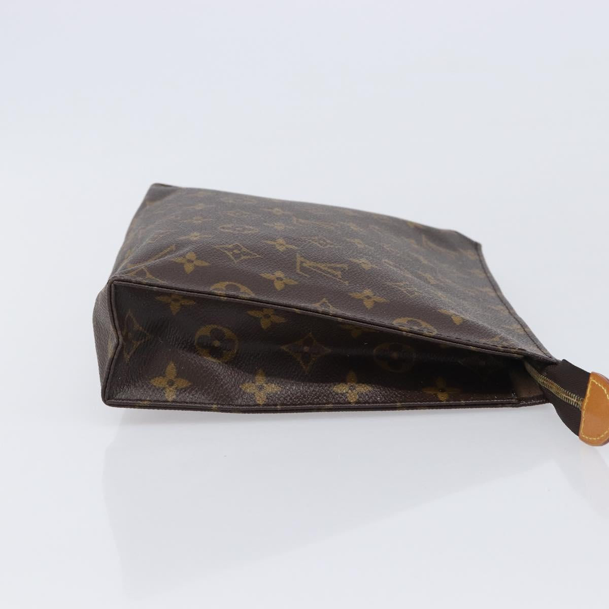 LOUIS VUITTON Monogram Poche Toilette 26 Pouch M47542 LV Auth 204665