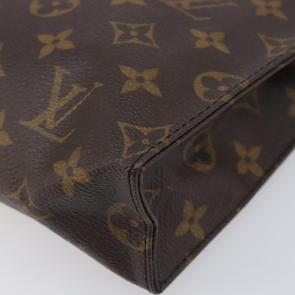 LOUIS VUITTON Monogram Poche Toilette 26 Pouch M47542 LV Auth 204665