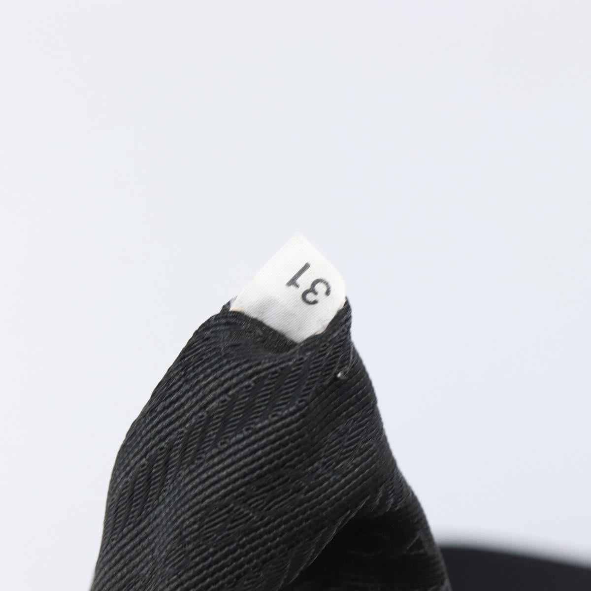 PRADA Backpack Nylon Black Silver Auth 204710