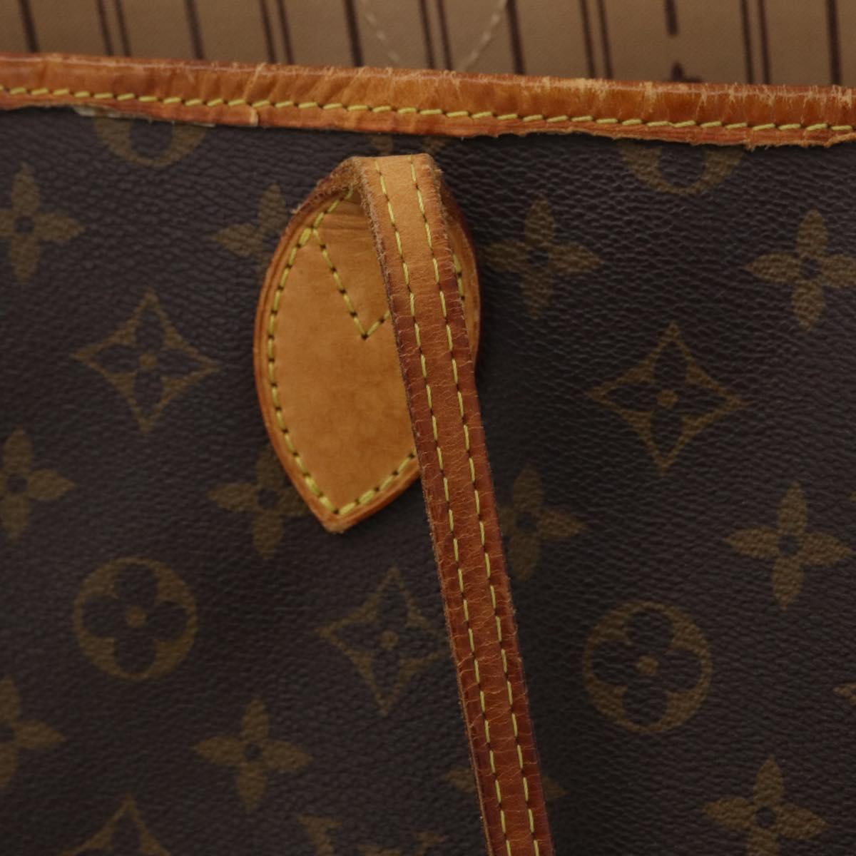 LOUIS VUITTON Monogram Neverfull GM Tote Bag M40157 LV Auth 204718