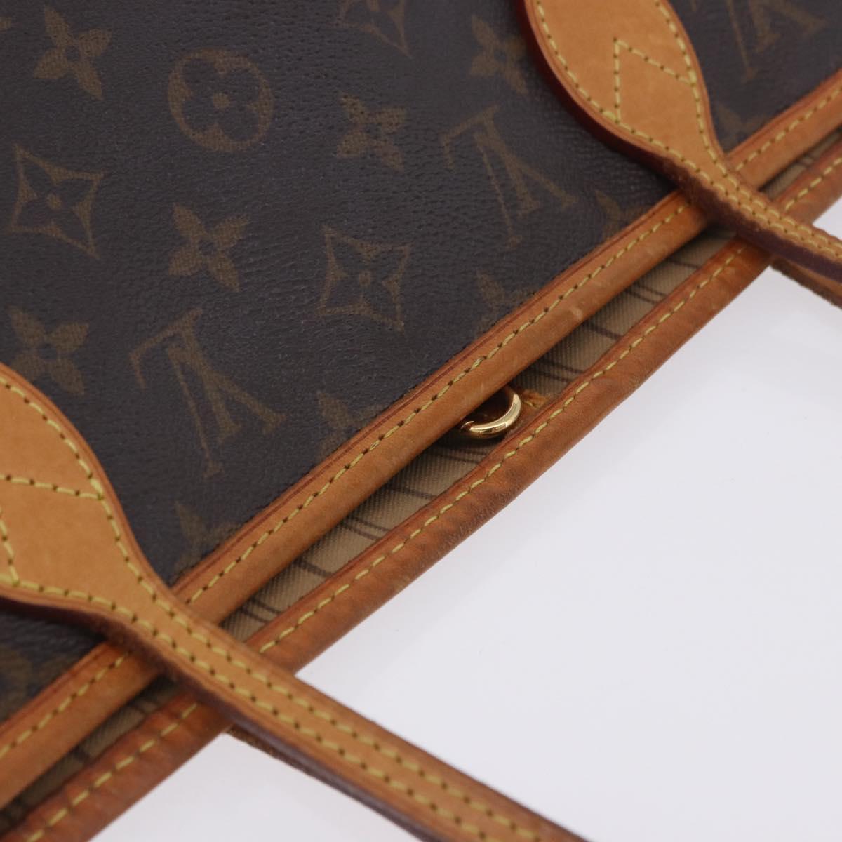 LOUIS VUITTON Monogram Neverfull MM Tote Bag M40156 LV Auth 204720