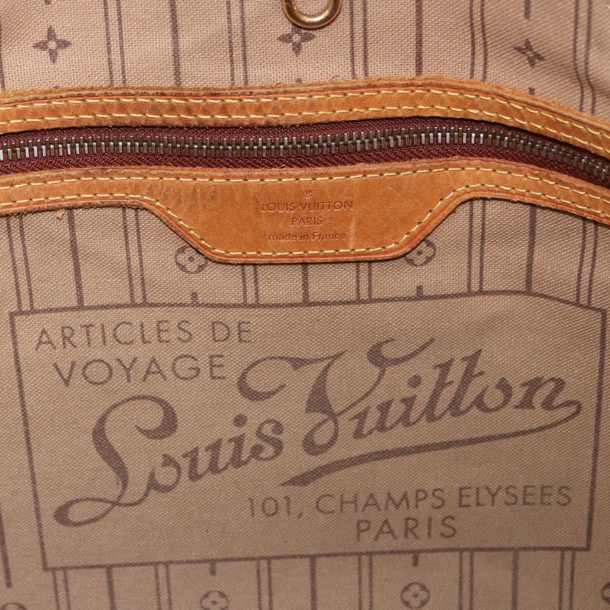 LOUIS VUITTON Monogram Neverfull MM Tote Bag M40156 LV Auth 204720