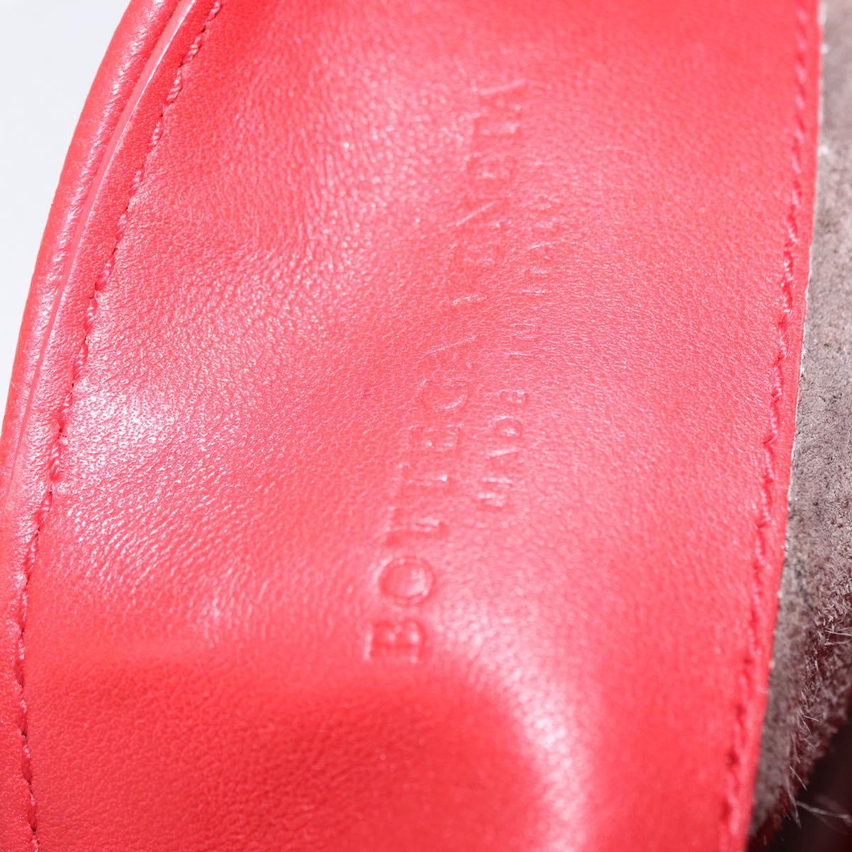 BOTTEGA VENETA INTRECCIATO Shoulder Bag Leather Red Auth 204736A