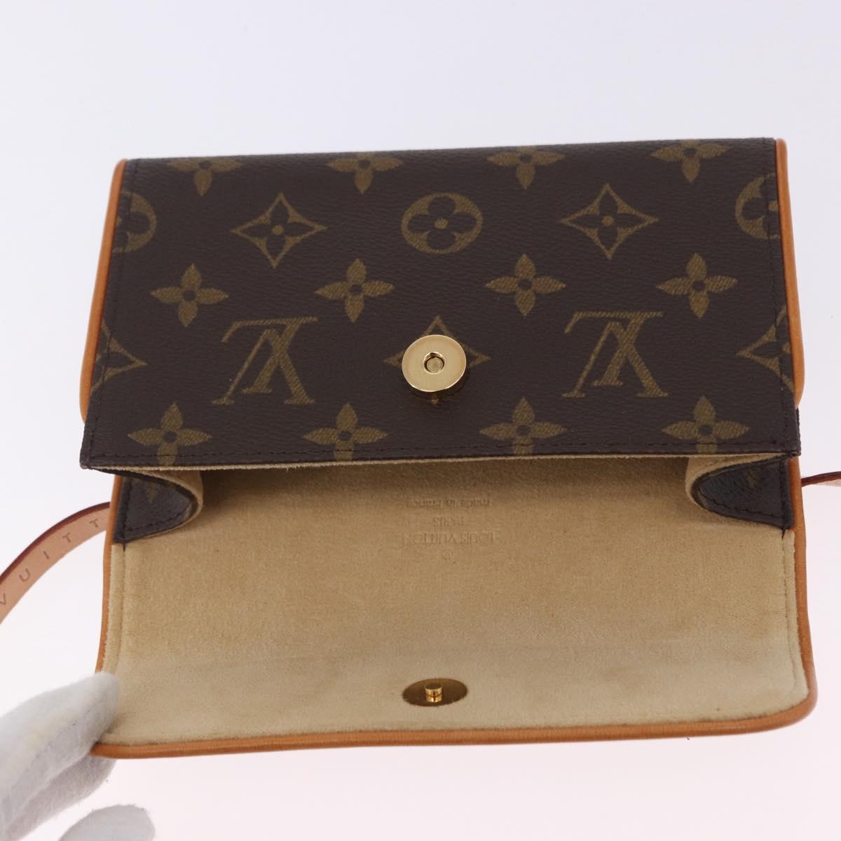 LOUIS VUITTON Monogram Pochette Florentine Waist Bag M51855 LV Auth 204738V