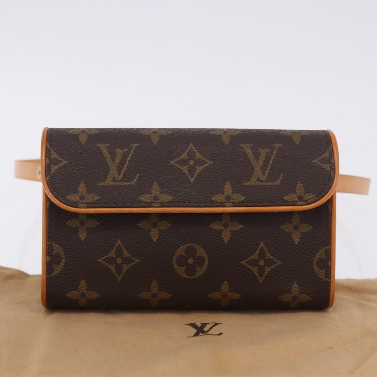 LOUIS VUITTON Monogram Pochette Florentine Waist Bag M51855 LV Auth 204738V