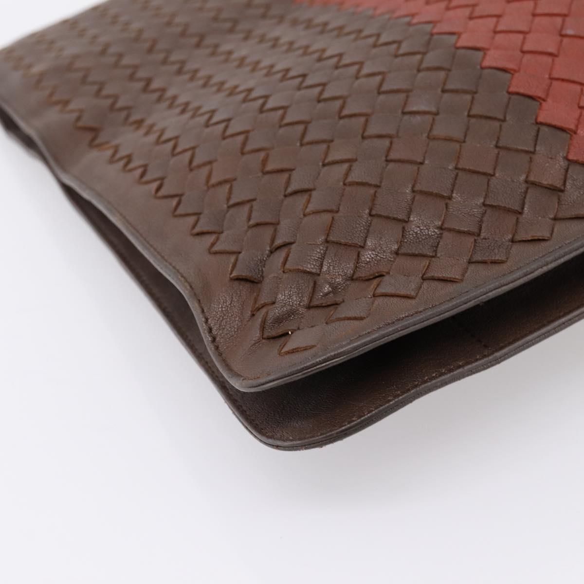 BOTTEGA VENETA INTRECCIATO Hand Bag Leather 2way Brown Auth 204747A