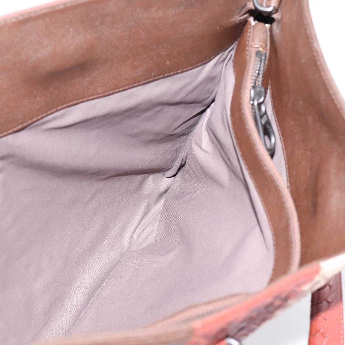BOTTEGA VENETA INTRECCIATO Hand Bag Leather 2way Brown Auth 204747A
