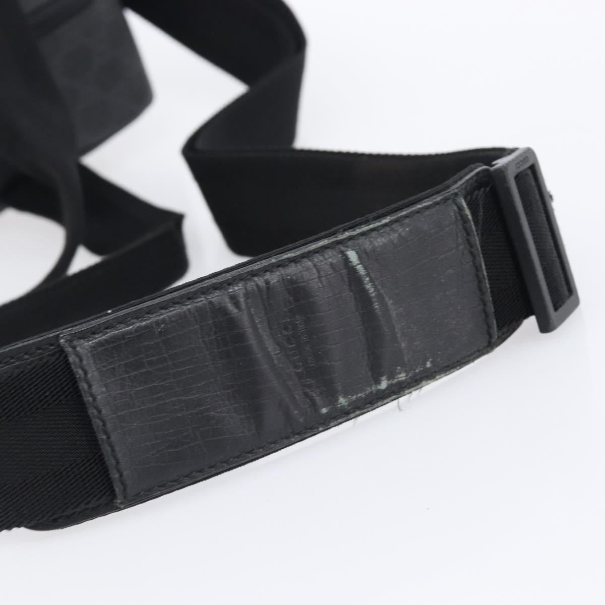 GUCCI GG Supreme Hand Bag PVC 2way Black 170058 Auth 204755A