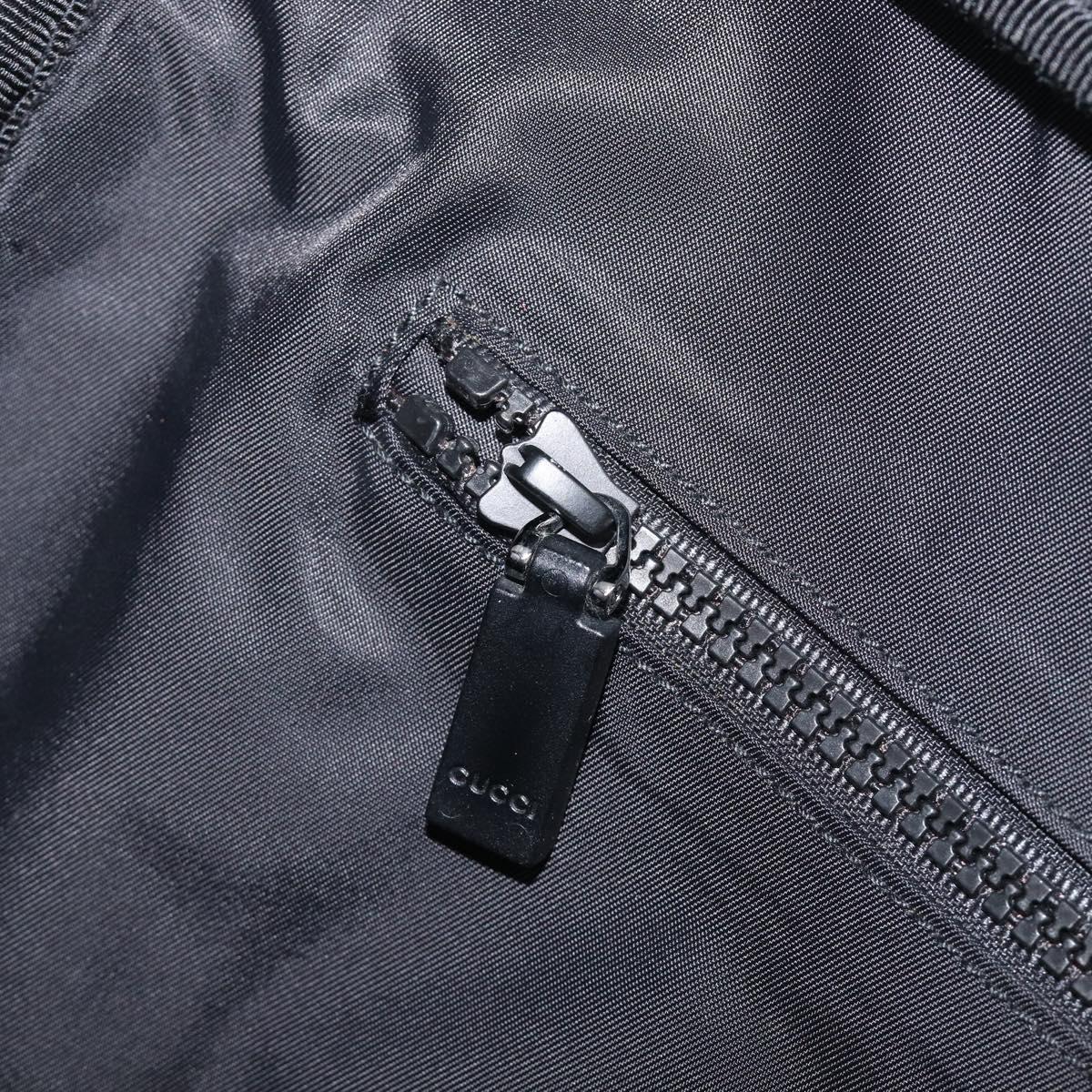 GUCCI GG Supreme Hand Bag PVC 2way Black 170058 Auth 204755A
