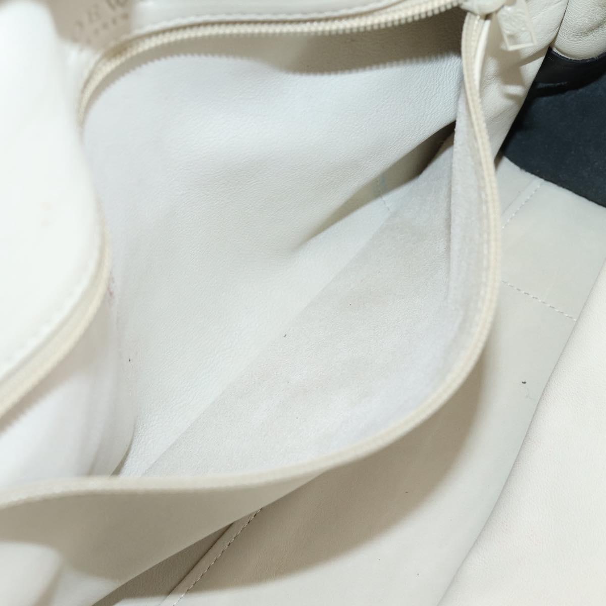 LOEWE Amazona 32 Hand Bag Suede Beige Gold Auth 204758