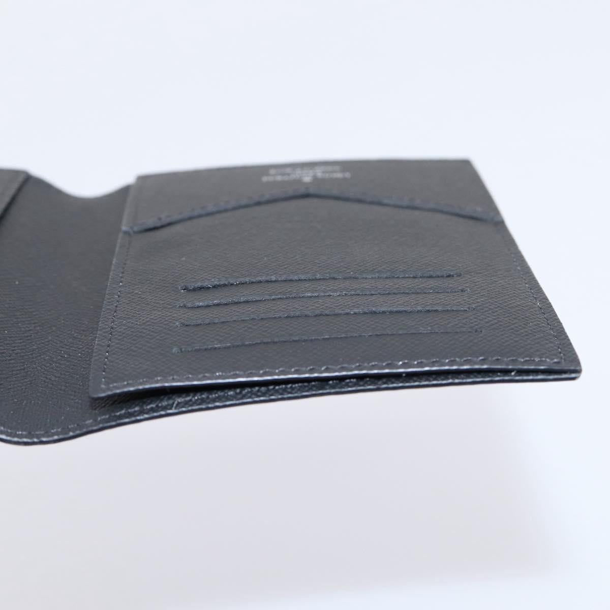 LOUIS VUITTON Monogram Eclipse Couverture Passpole NM Case M64501 Auth 204763V