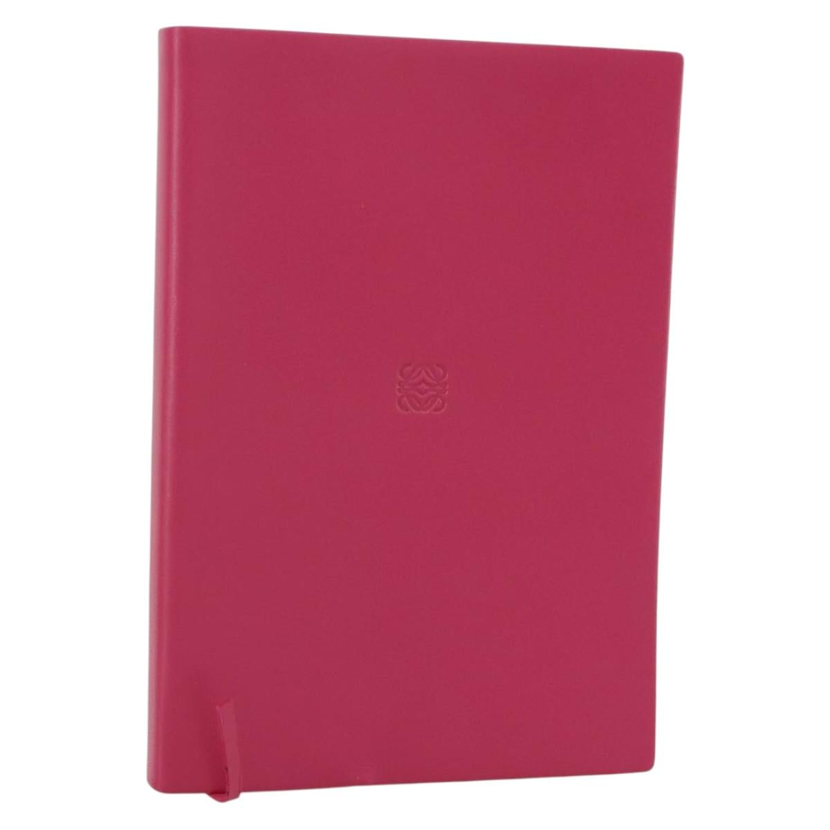 LOEWE Note Leather Paper Pink Auth 204770M