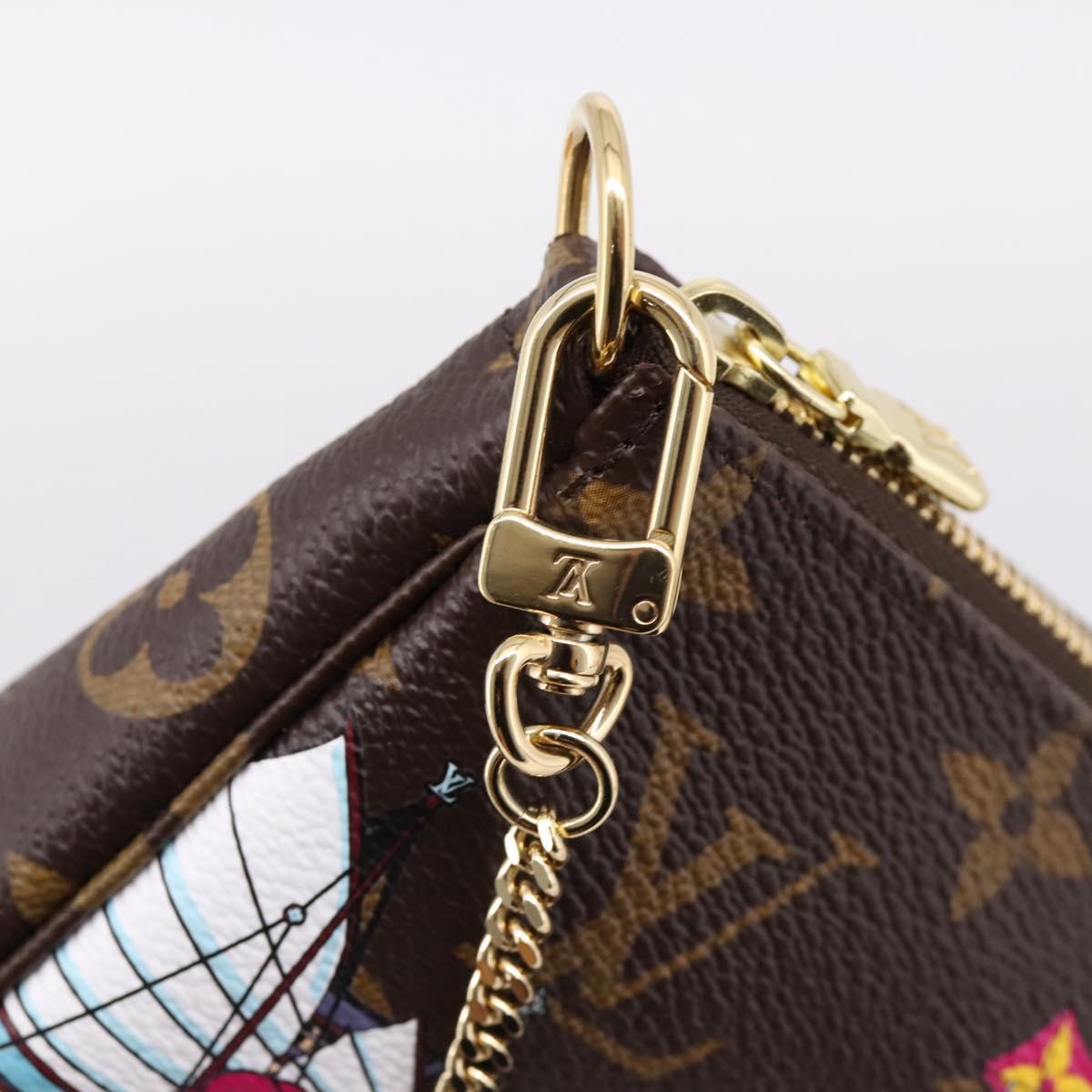 LOUIS VUITTON Monogram Vivienne Mini Pochette Accessoires Pouch LV Auth 204777M