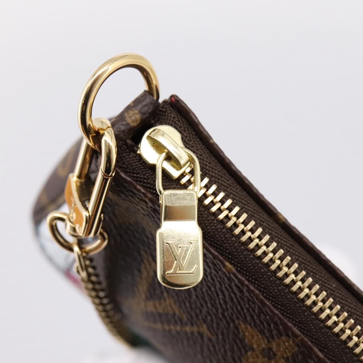 LOUIS VUITTON Monogram Vivienne Mini Pochette Accessoires Pouch LV Auth 204777M