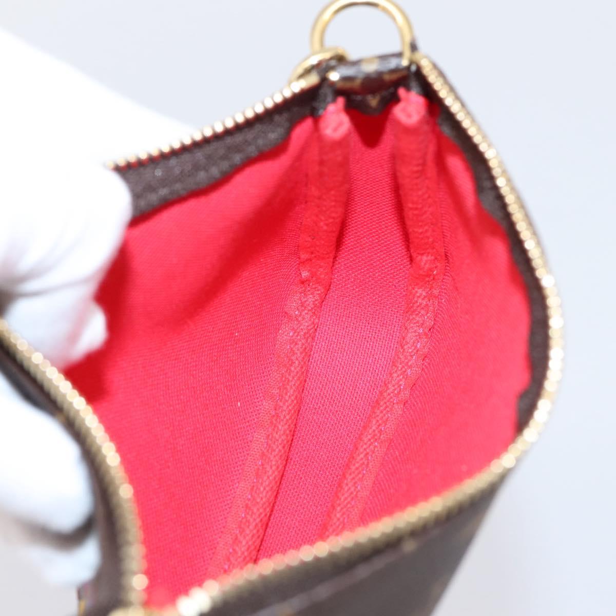 LOUIS VUITTON Monogram Vivienne Mini Pochette Accessoires Pouch LV Auth 204777M