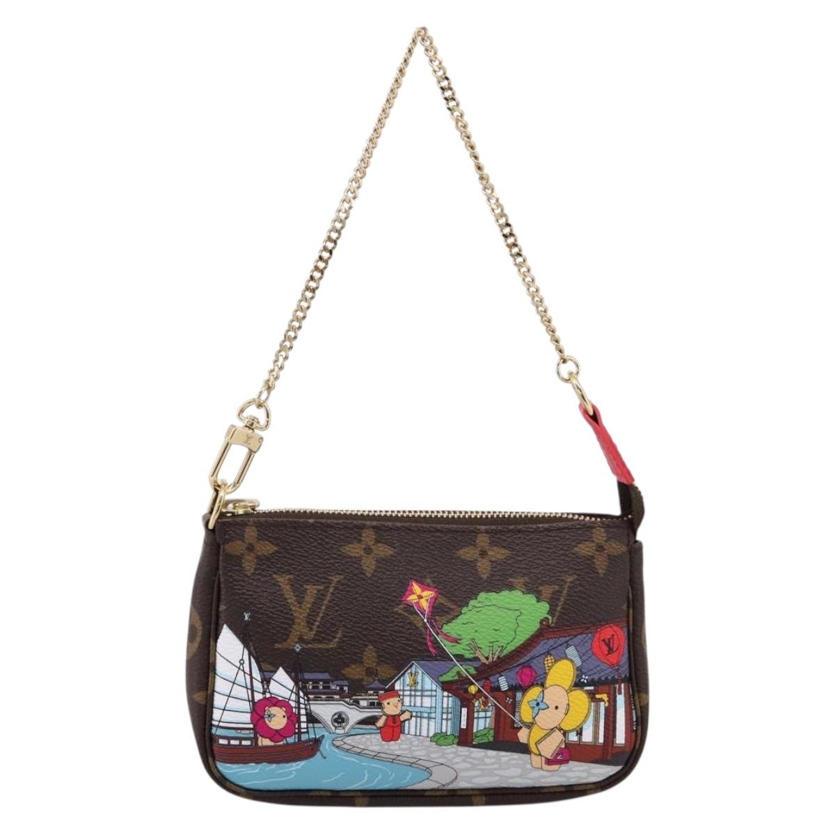 LOUIS VUITTON Monogram Vivienne Mini Pochette Accessoires Pouch LV Auth 204777M