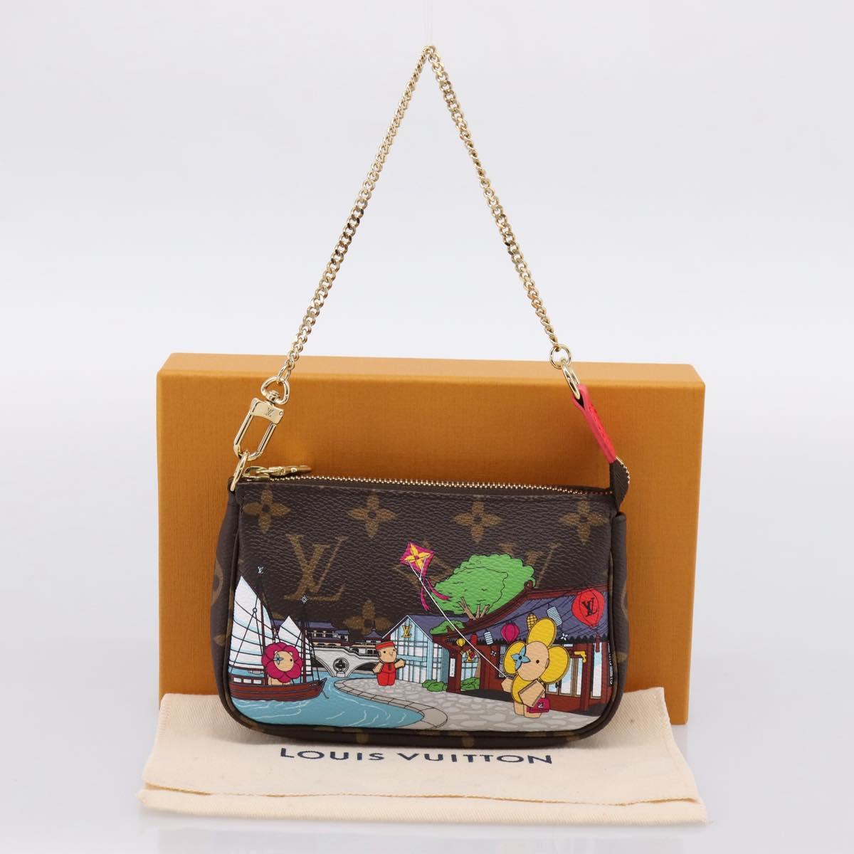 LOUIS VUITTON Monogram Vivienne Mini Pochette Accessoires Pouch LV Auth 204777M