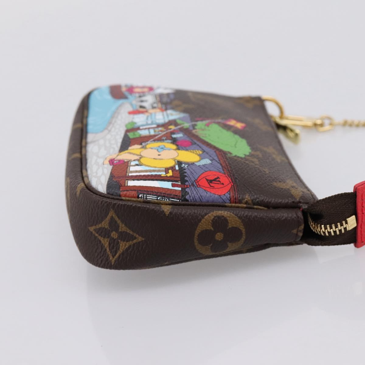 LOUIS VUITTON Monogram Vivienne Mini Pochette Accessoires Pouch LV Auth 204777M