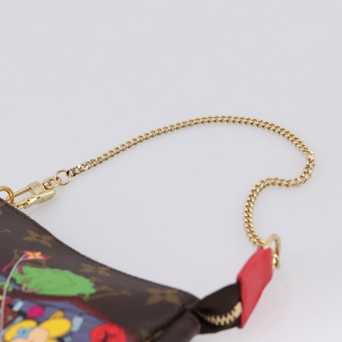 LOUIS VUITTON Monogram Vivienne Mini Pochette Accessoires Pouch LV Auth 204777M