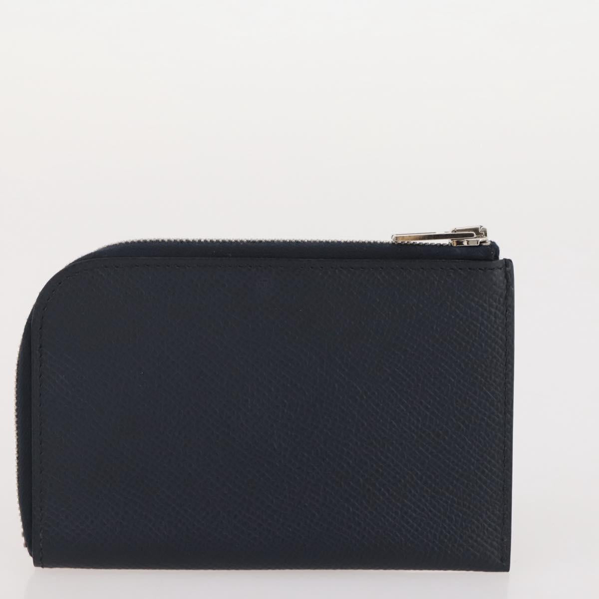 HERMES Combine Remix Duo Dogon Pouch Leather Black Silver Auth 204779M