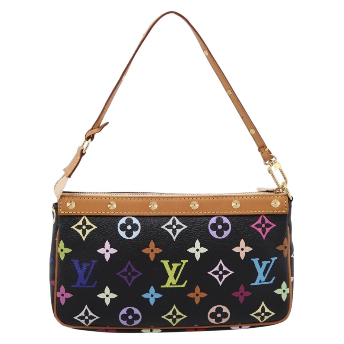 LOUIS VUITTON Monogram Multicolor Pochette Accessoires M92648 Auth 204780SAV