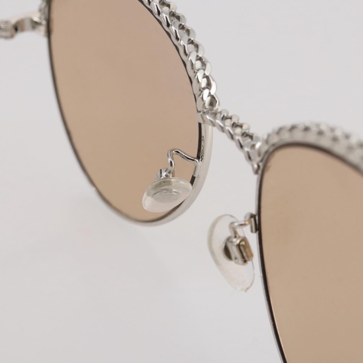 CHANEL Sunglasses metal Gold CC Auth 204787M