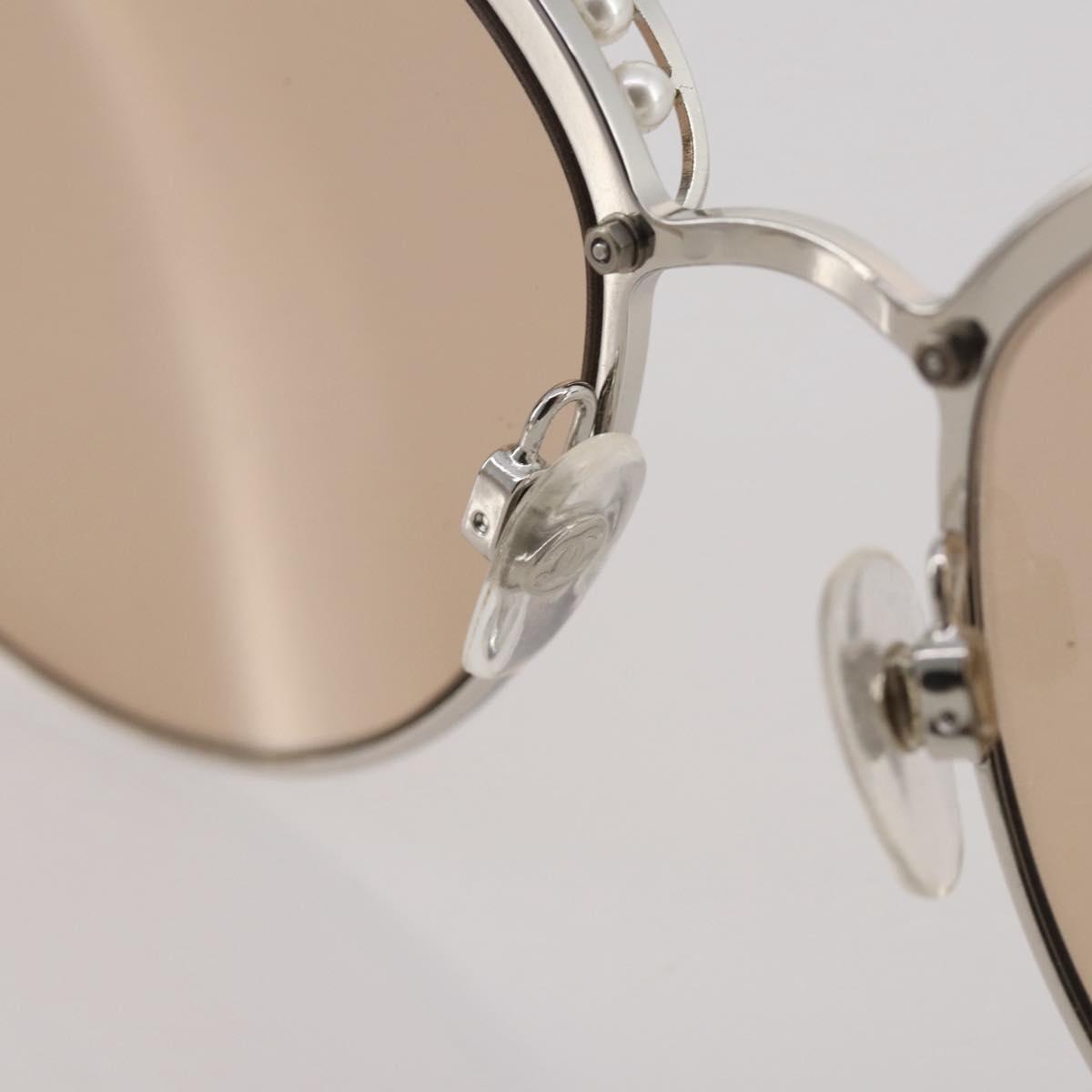 CHANEL Sunglasses metal Gold CC Auth 204788M