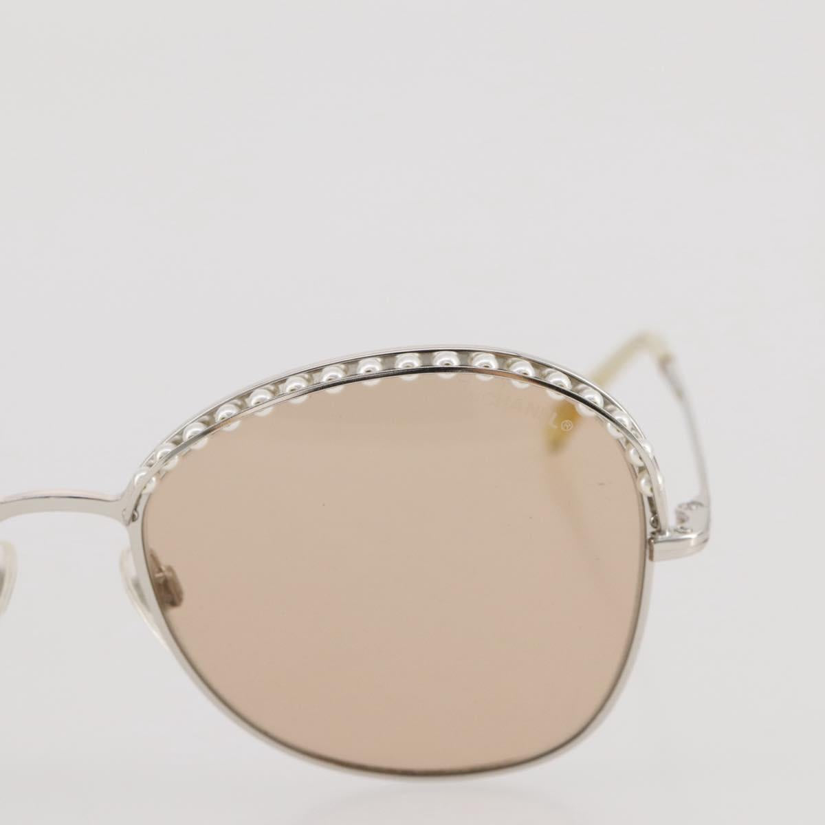 CHANEL Sunglasses metal Gold CC Auth 204788M