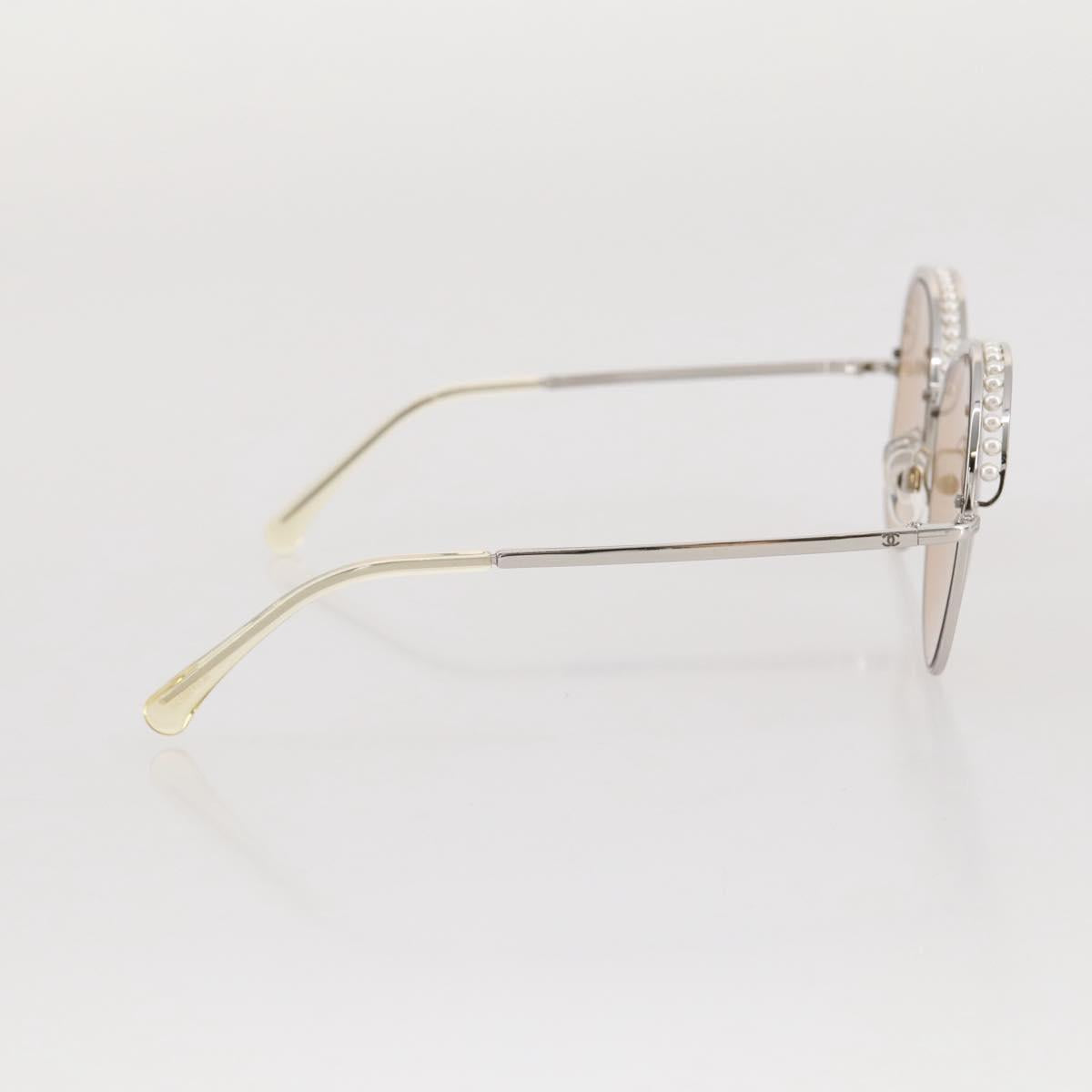 CHANEL Sunglasses metal Gold CC Auth 204788M
