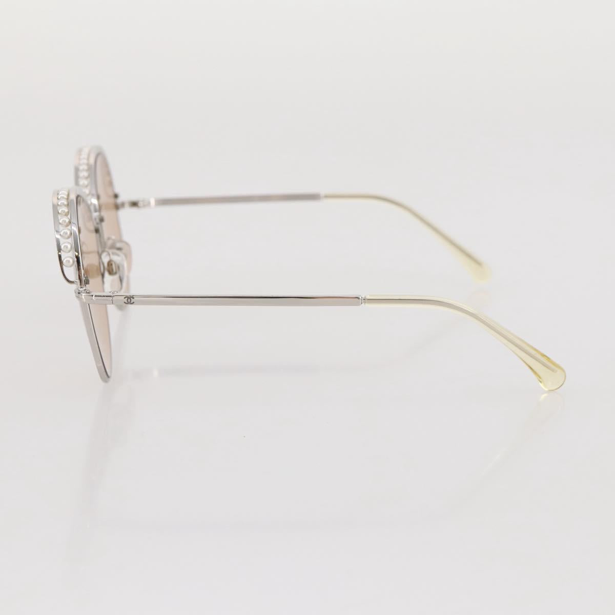 CHANEL Sunglasses metal Gold CC Auth 204788M