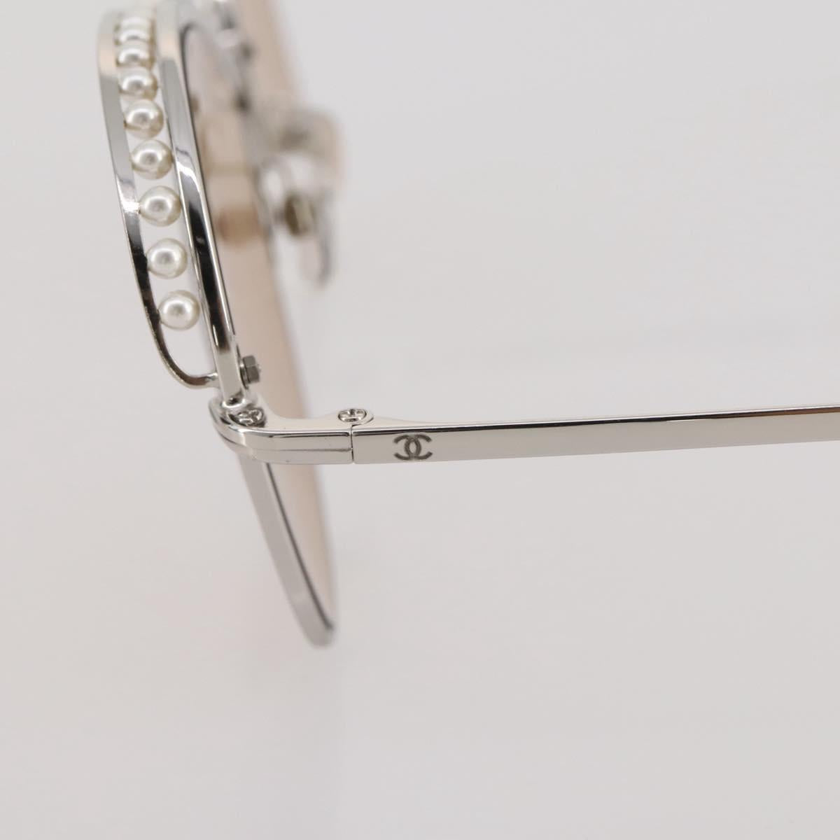CHANEL Sunglasses metal Gold CC Auth 204788M