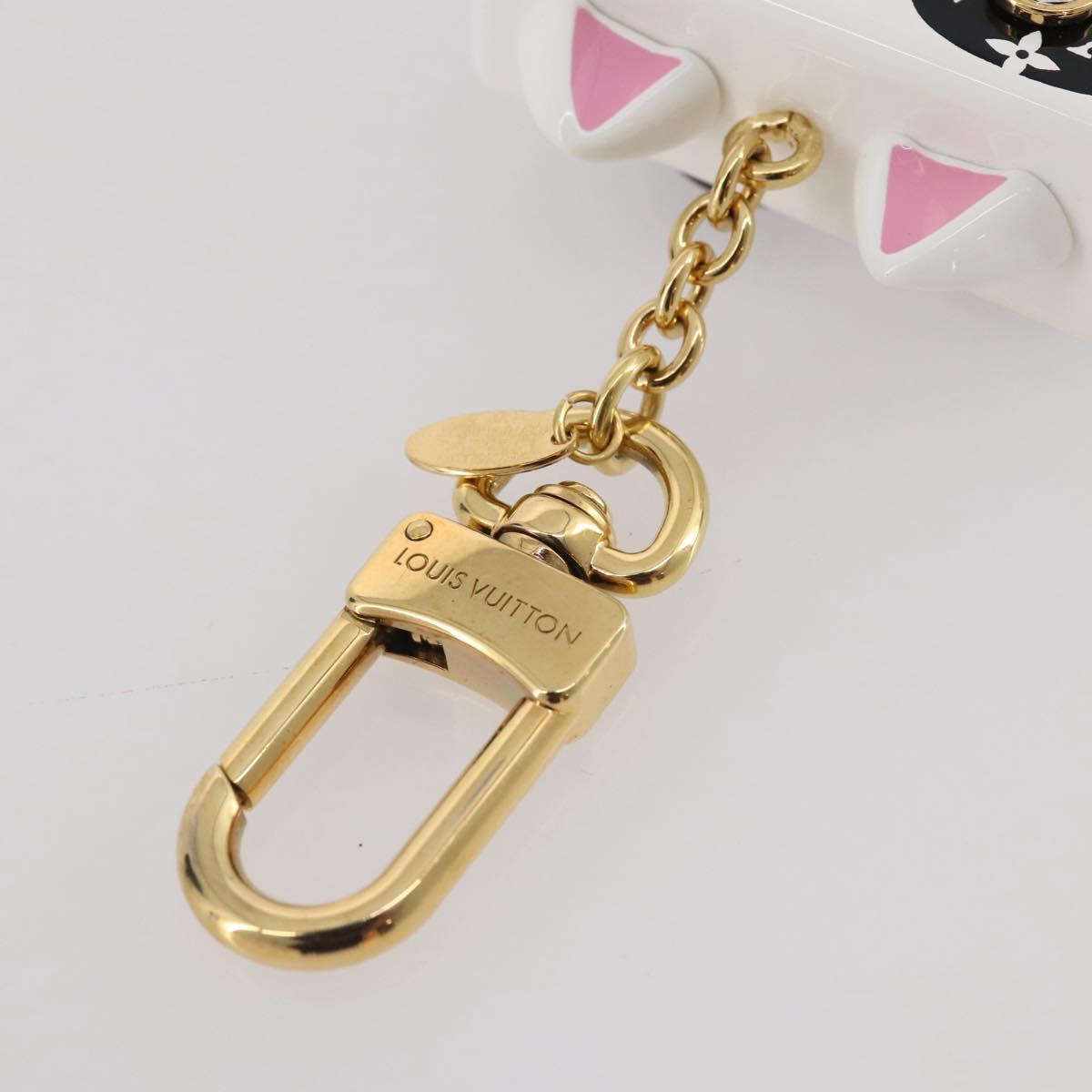 LOUIS VUITTON Bijoux Sackcat Trunk Key Holder metal White M00825 LV Auth 204789M