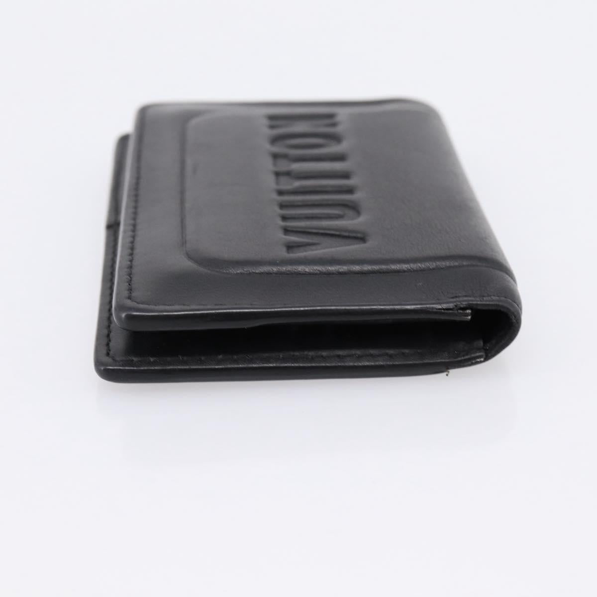 LOUIS VUITTON Infinity Organizer De Poch Card Case Leather M63251 Auth 204791A