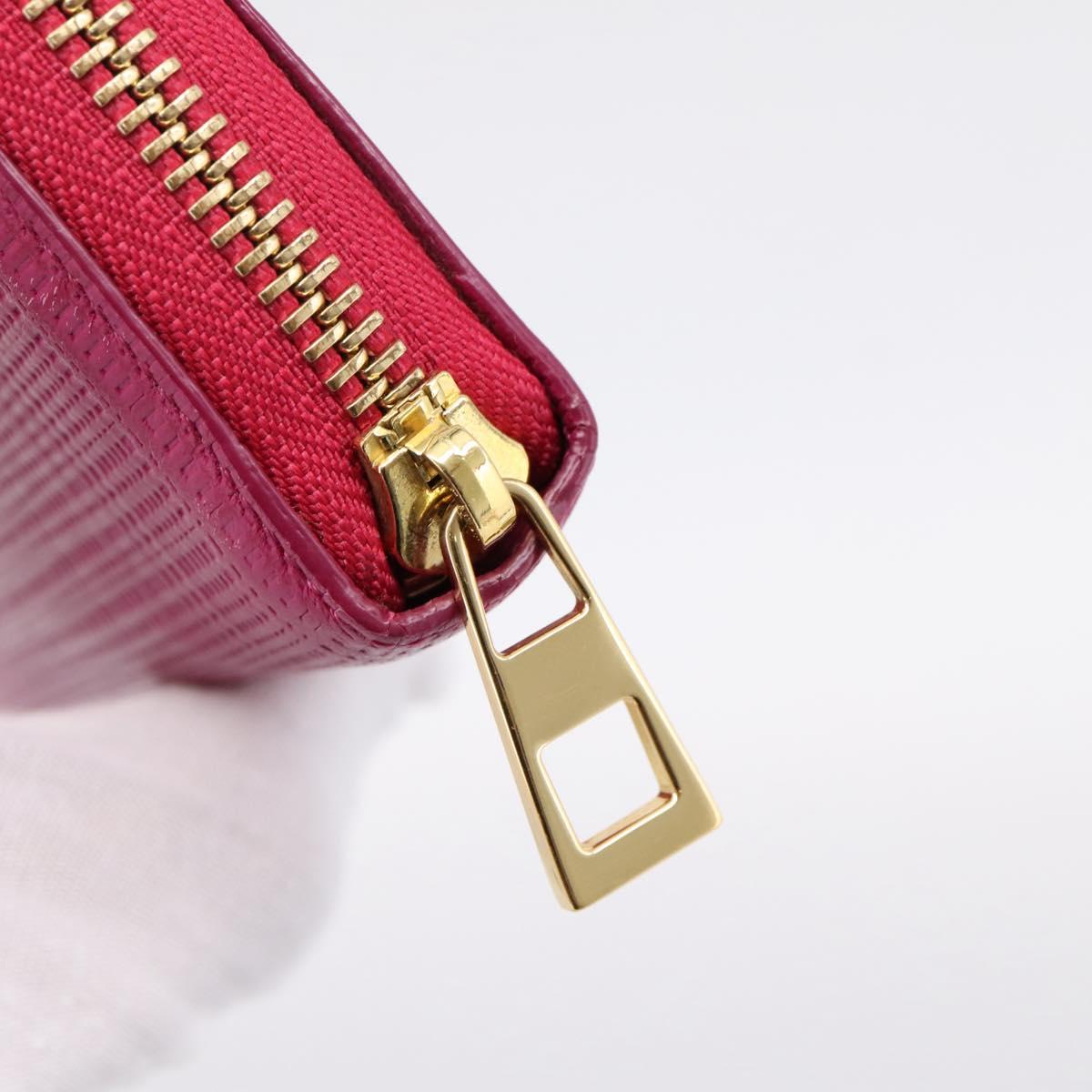 LOEWE Wallet Leather Pink Gold Auth 204802A
