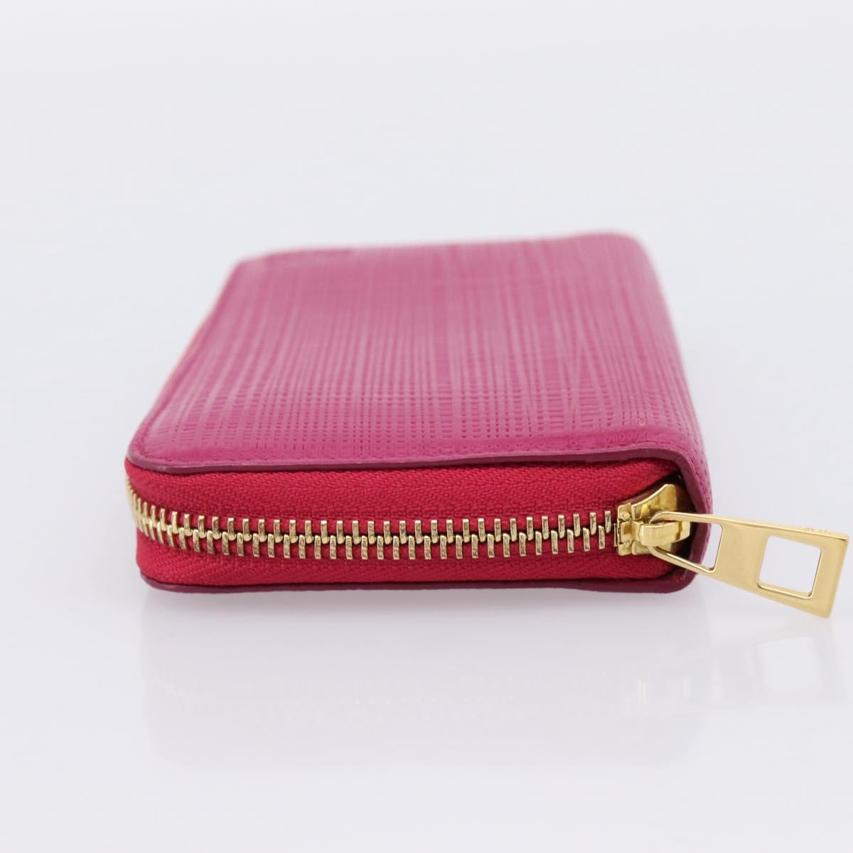 LOEWE Wallet Leather Pink Gold Auth 204802A