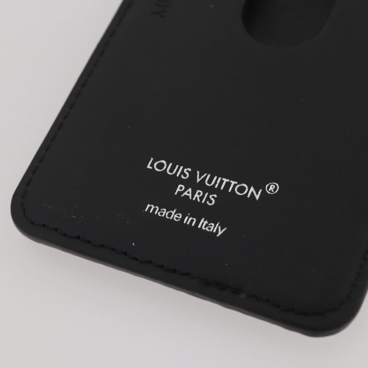 LOUIS VUITTON Monogram Eclipse Porte Cartes Magnet Card Case M12602 Auth 204803V