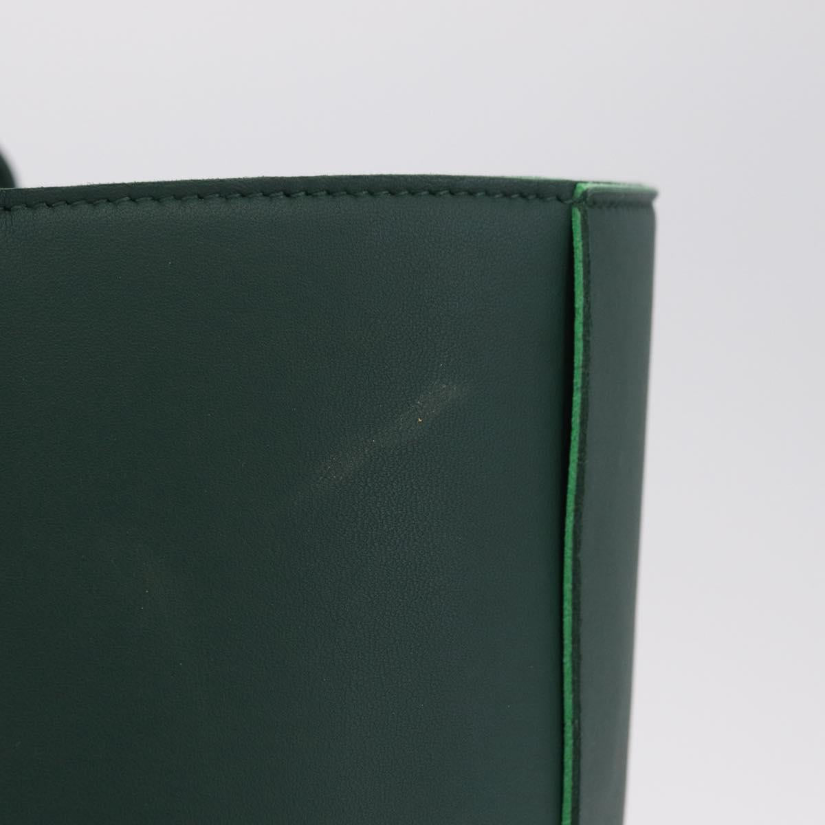 BOTTEGA VENETA MAXI INTRECCIATO Arco Tote Bag Green Auth 204817V