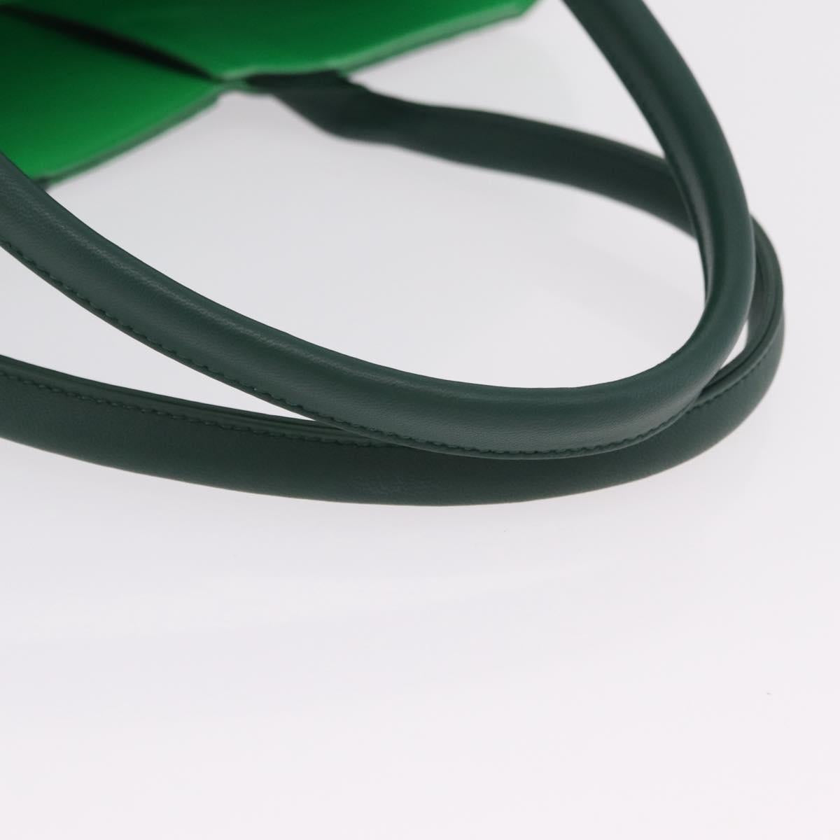 BOTTEGA VENETA MAXI INTRECCIATO Arco Tote Bag Green Auth 204817V