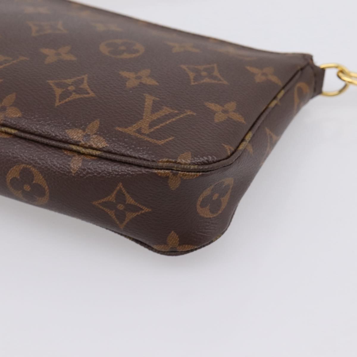 LOUIS VUITTON Monogram Pochette Accessoires Pouch M51980 LV Auth 204818V