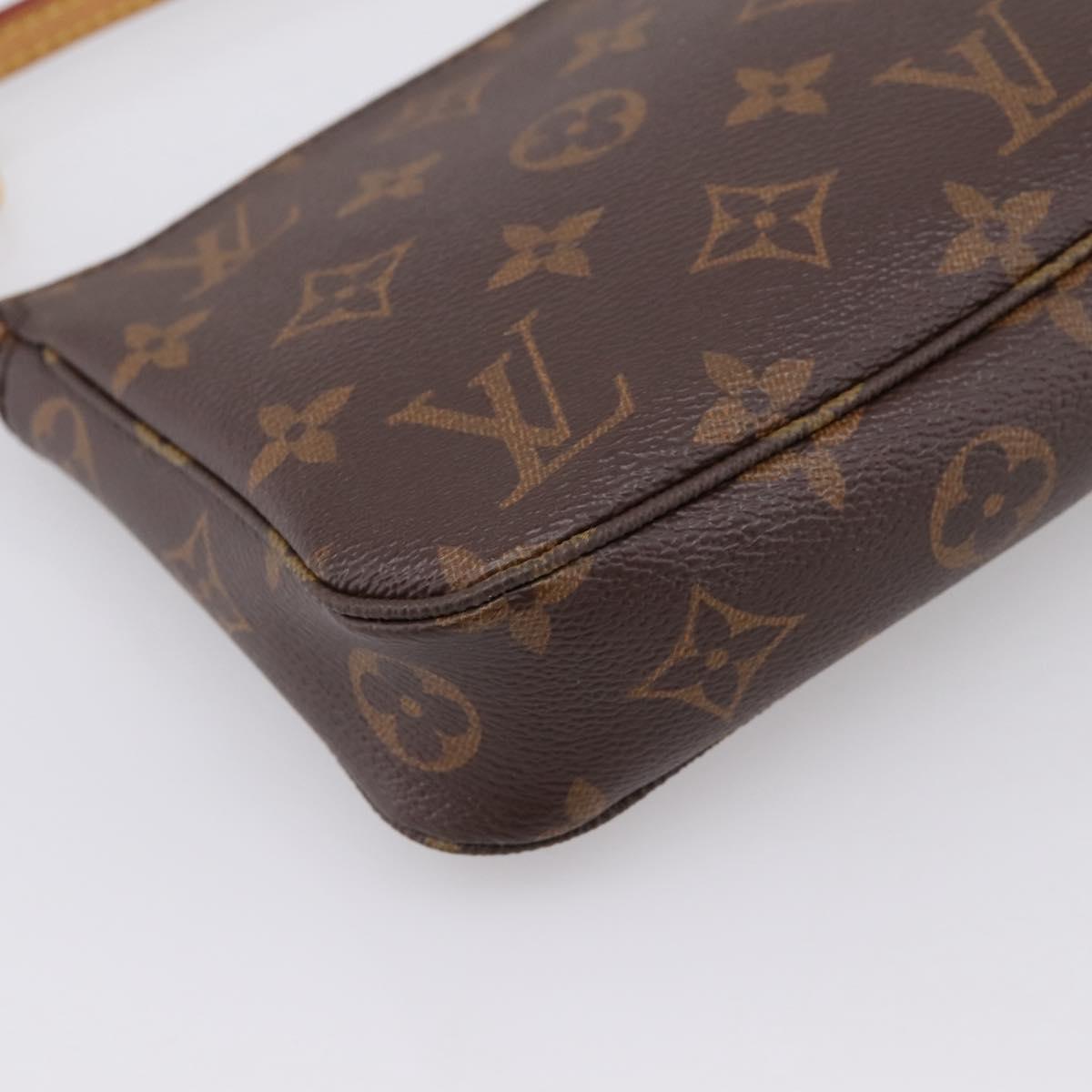 LOUIS VUITTON Monogram Pochette Accessoires Pouch M51980 LV Auth 204818V