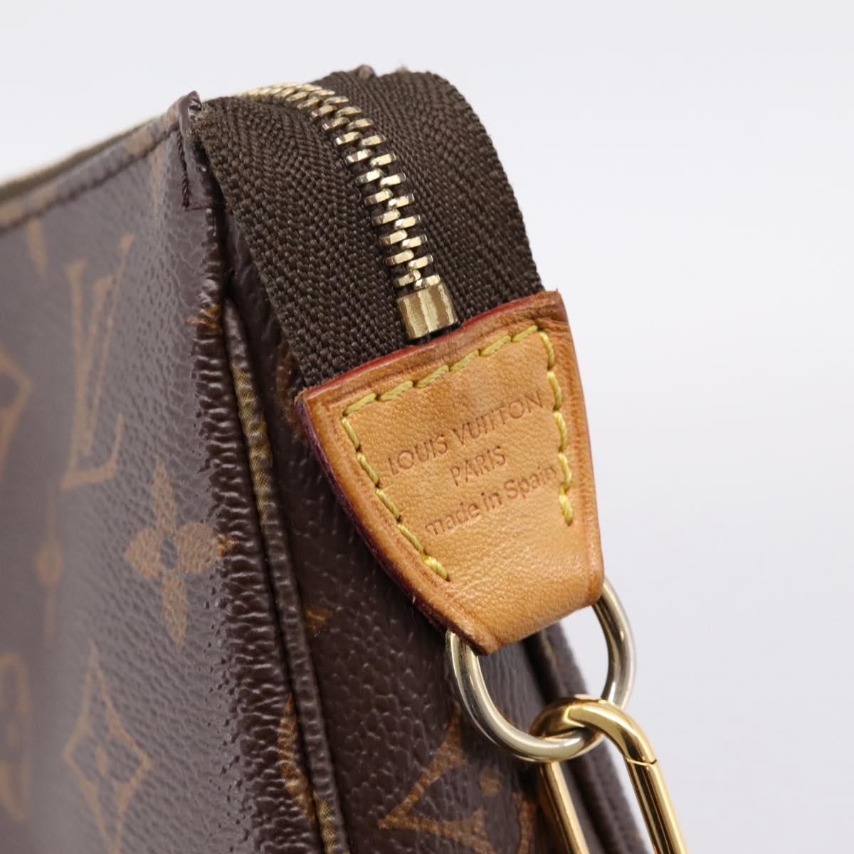 LOUIS VUITTON Monogram Pochette Accessoires Pouch M51980 LV Auth 204818V