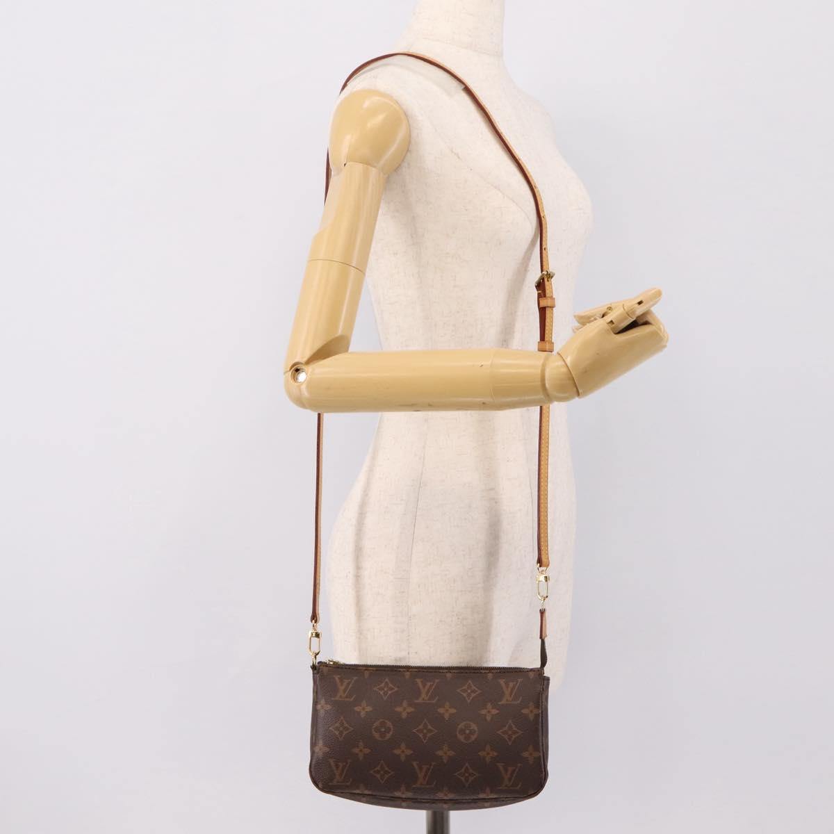 LOUIS VUITTON Monogram Pochette Accessoires Pouch M51980 LV Auth 204818V