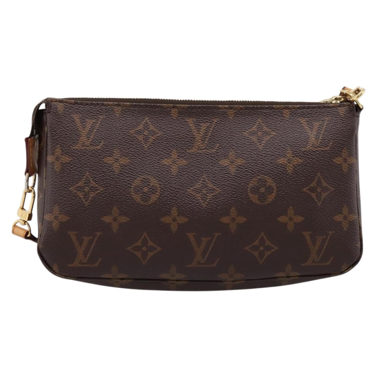 LOUIS VUITTON Monogram Pochette Accessoires Pouch M51980 LV Auth 204818V